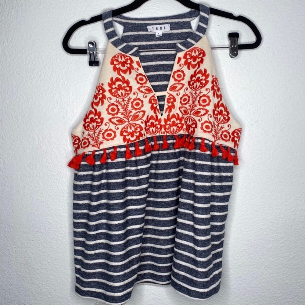 THML embroidered tank top